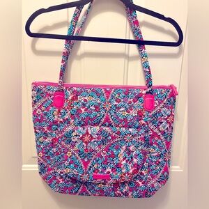 Vera Bradley Floral Pink Tote Bag